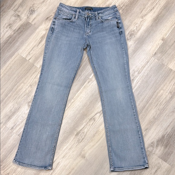 Silver Jeans Suki Slim Boot Curvy Mid Rise Stretch Denim Jeans / L93606SSX152 - Picture 1 of 12